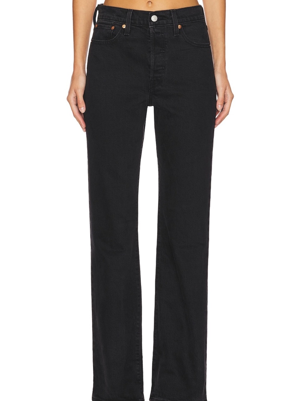 Levi Black Straight-Leg Women’s Jeans